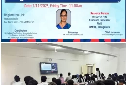 ECE Department Cognitive Radio and SDR webinar with 100+ participants at Navodaya Institute of Technology Raichur.