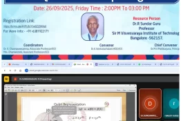 Participants attending the Quantum Computing Webinar organized by the ECE Department at Navodaya Institute of Technology on 26 September 2025.