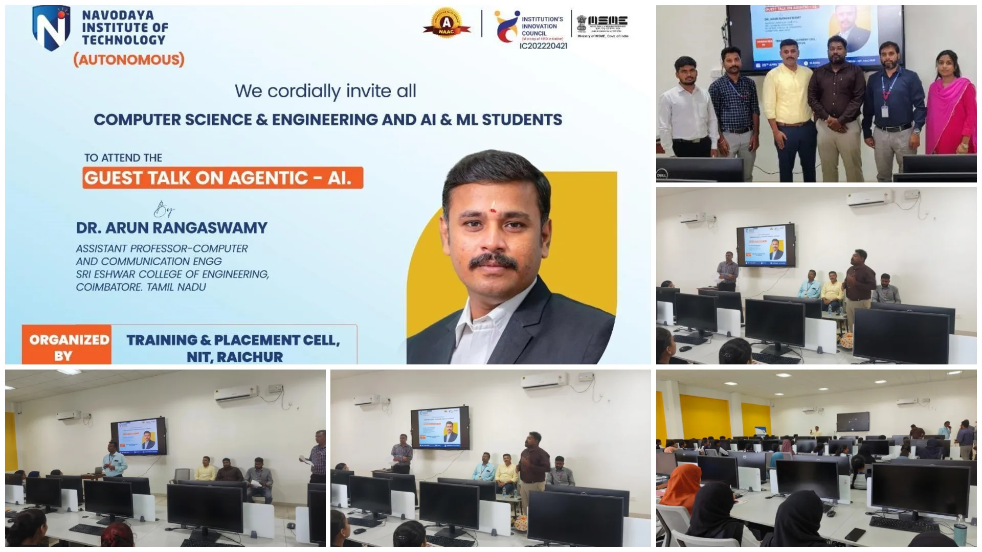 NIT Raichur Hosts Guest Talk on Emerging Agentic AI Technologies